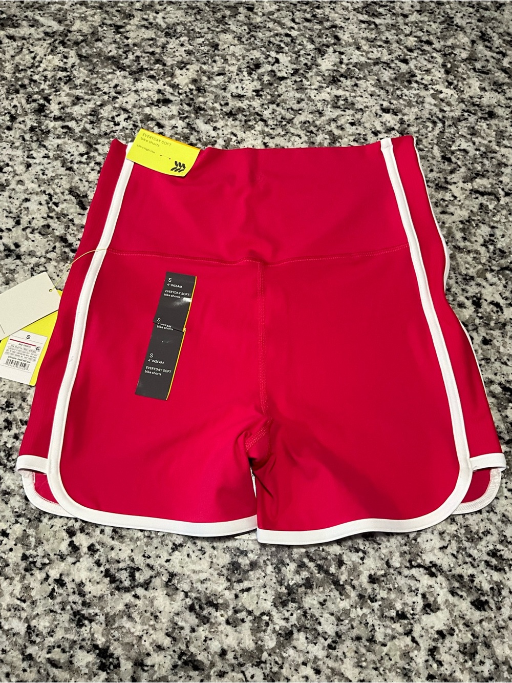 all in motion Red Athletic Shorts with White Trim - Picture 5 of 5